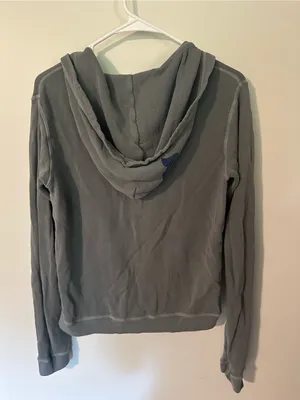 Free City Superfluff zip up hoodie grey small thumbnail 7