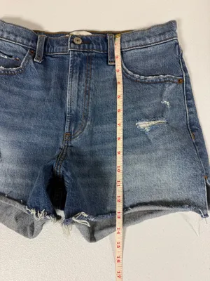 Women’s Abercrombie Denim High Rise Shorts 10 thumbnail 6