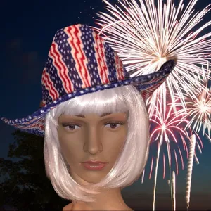 Cowgirl hat! Red, white and blue costume! thumbnail 1