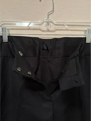 Alfani Black‎ Linen Rayon Wide Leg Dress Pants Size 14 thumbnail 3