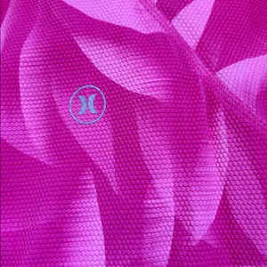 Hurley Pink Long Sleeve Swimsuit. M thumbnail 3