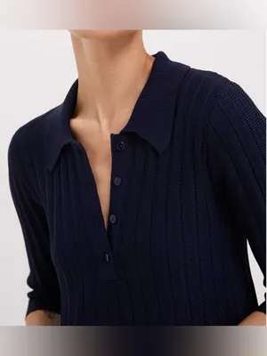NWT Tuckernuck Pomander Place Navy Knit Landry Dress sz Small thumbnail 3