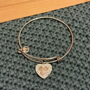 Disney Minnie Mouse Mickey Silver Alex Ani Style Bracelet ILL BE YOUR MINNIE thumbnail 1