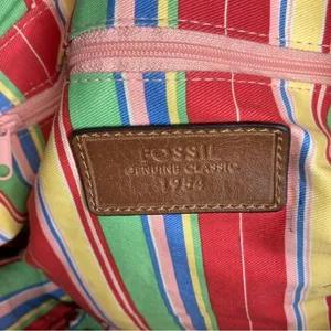 Fossil red‎ canvas handbag thumbnail 7