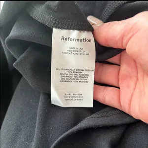 Reformation Soleil Jersey Knit Dress Organic Cotton Blend Size Large thumbnail 6