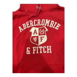 Vintage Y2K Abercrombie & Fitch Red Crest Hoodie Sweatshirt Size L A&F 92 thumbnail 2