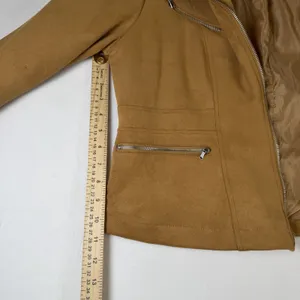 Ookie‎ & Lala Faux Suede Moto Jacket Size L thumbnail 7