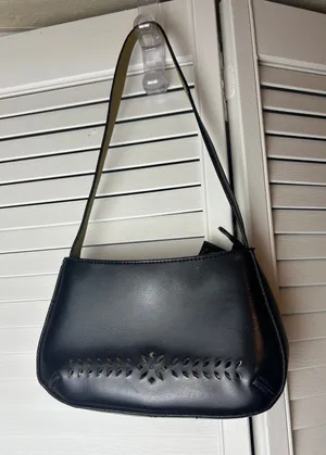 Mondani Y2K Laser Cut Faux Leather Shoulder Bag Cutout It Girl Bag thumbnail 1