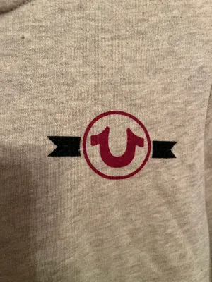 True Religion Half-Zip Rhinestone Hoodie thumbnail 4
