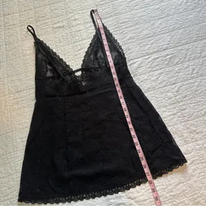 Victoria's Secret Black Lace Chemise Slip Dress Y2K thumbnail 3