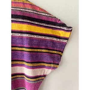 Ralph Lauren Sz M Pullover Striped Cotton Blouse Top Short Sleeves T-Shirt thumbnail 4