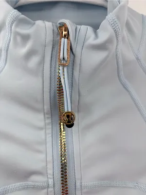 lululemon athletica Light Blue Zip-Up Bomber Jacket thumbnail 3