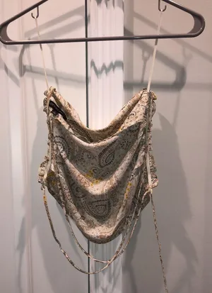 Lauren Nicole Paisley cropped blouse Green thumbnail 1
