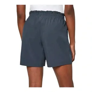 Mondetta‎ Paperbag Waist Shorts Womens Medium Blue Drawstring Pockets Stretch thumbnail 2