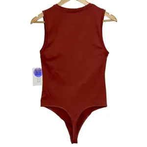 Abercrombie & Fitch Soft AF Red Sleeveless Crew Neck Bodysuit Top Womens Size M thumbnail 2