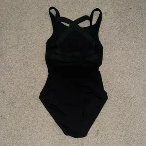 Strappy Dance Leotard Black Size L thumbnail 2