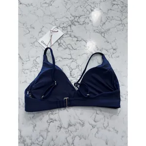 NWT‎ Quince Deep Navy Italian V-Neck Bikini Top Size XS thumbnail 2