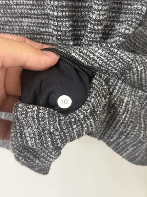 {10} Lululemon Race Your Pace Long Sleeve Coco Pique Black thumbnail 7