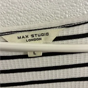 Max Studio Black and White Striped Dress XL thumbnail 6