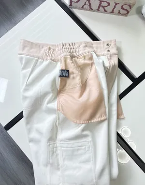 NWOT Shinestar Cream Faux Leather High Waist Cargo Pants L⁠🎀 thumbnail 13