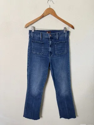Mother Hustler Patch Pocket Ankle Fray in Out For The Evening Womens Size 28 thumbnail 3