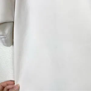 Ann Taylor Offwhite Crepe Oversized Blouse Top thumbnail 4