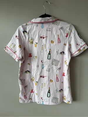 Bed Head PJs Women’s Pink Let’s Do Brunch Shorty Pajama Set Size Small thumbnail 8
