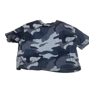 Hollister Women's XS Camo Crop Boyfriend Tee Green Short Sleeve thumbnail 6