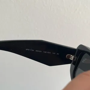 Prada Glossy Black Symbole PR 17WS Geometric Sunglasses thumbnail 6