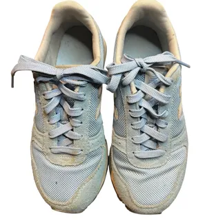 New Balance 311 Shoes Womens‎ Size 7 Blue Suede Mesh Athletic Casual WL311AAQ thumbnail 1