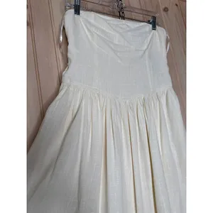 NWT Lulus Undeniable Affection Ivory Strapless Maxi Dress With Pockets Party S thumbnail 4