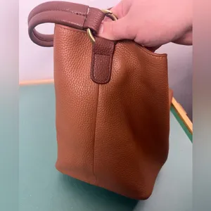 LENE Large Brown Leather and suede Hobo Bag/Shoulder Bag thumbnail 15