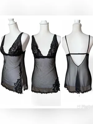 Victoria’s Secret Black Slip small Y2K thumbnail 2