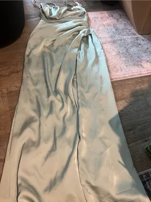 Birdy Grey Catherine Dress - Sage Green (Matte Satin) thumbnail 11