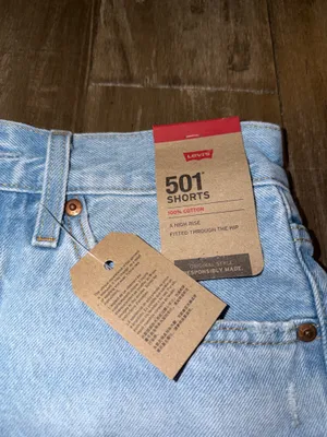 Levi’s 501 Denim Shorts High-Rise NWT thumbnail 3