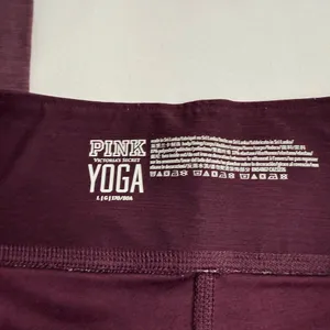 PINK Victoria's Secret Burgundy Leggings‎ thumbnail 4