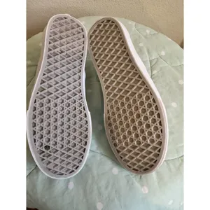 Vans Classic Slip-On Womens White Canvas Sneakers US 7.5 EU 38 Round Toe thumbnail 12