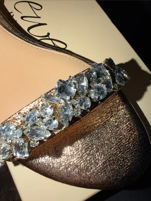 Jewel Badgley Mischka‎ Women's Ohara Embellished Evening Flat Sandals thumbnail 4