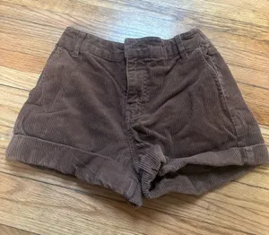 Brown Corduroy Shorts Forever 21 thumbnail 1