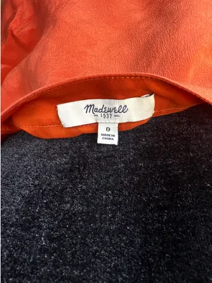 Madewell Mini Dress Burnt Orange thumbnail 5