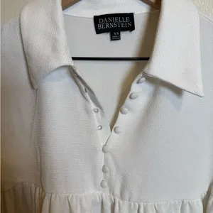 Danielle‎ Bernstein Textured Woven Baby-Doll Mini Dress thumbnail 5