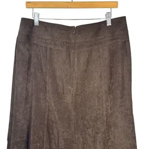 Cato Skirt Womens Size 14 Brown A-Line Midi Flared Side Zip Casual thumbnail 8