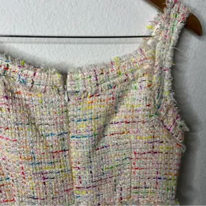 Theia Colorful Multi Tweed Sheath Dress Sleeveless Womens Size 10 thumbnail 10
