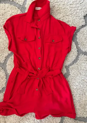 Boutique Red romper thumbnail 1