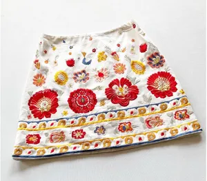 TOPSHOP Embroidered Floral Mini Pencil Skirt thumbnail 3