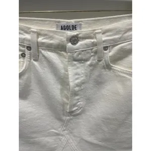 Agolde Quinn Hi Rise White Denim Skirt Sz 27 thumbnail 3
