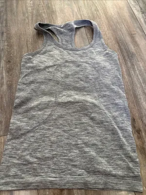 Lululemon | Gray Swiftly Tech Full Length Workout Activewear Fitness Tank Top- 4 thumbnail 3