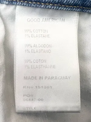 Good American Mid-Rise Cropped Straight Jeans - Blue thumbnail 11