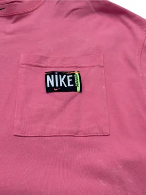Nike Sportswear Retro 90s Washed T-Shirt Dress Pink Oversized Cotton Crew XL thumbnail 4