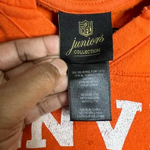 NFL Juniors Collection hooded top - Denver Broncos - Orange - Sz. Medium (7/9) thumbnail 4